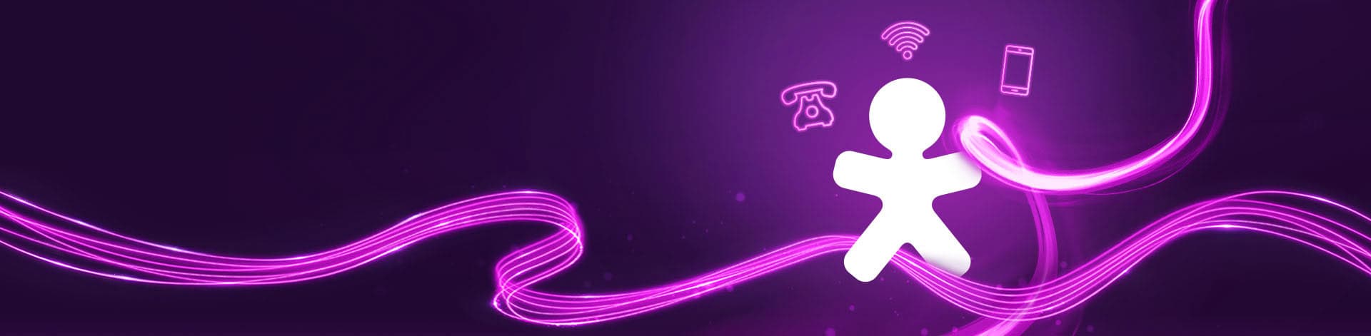 Fundo da seção principal com soluções Vivo